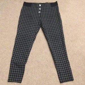 Loft Plaid Stretchy Pants